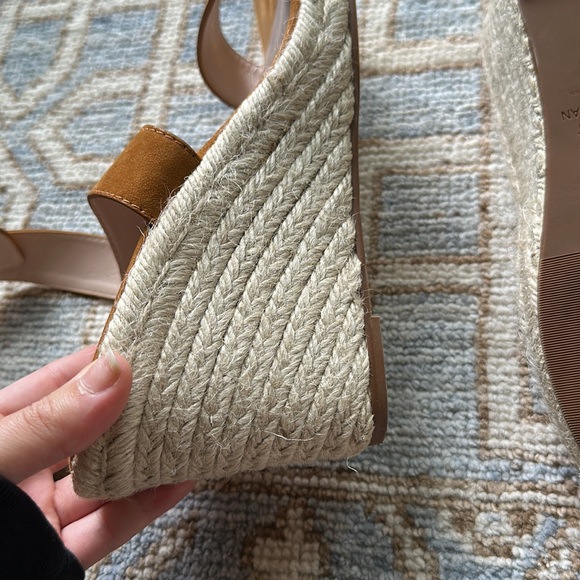 Stuart Weitzmann Lexia Suede Wedge Espadrille Sandals - Picture 8 of 13